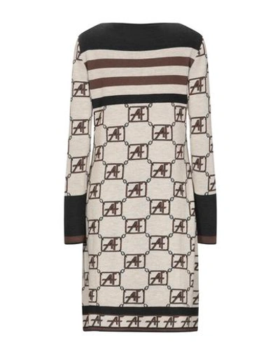 Alberta Ferretti Midi Dresses In Sand