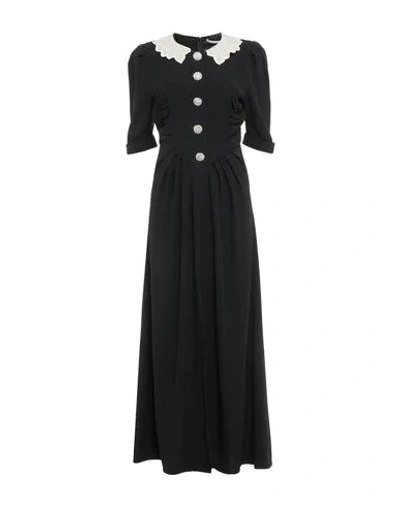 Shop Alessandra Rich Long Dress In Black