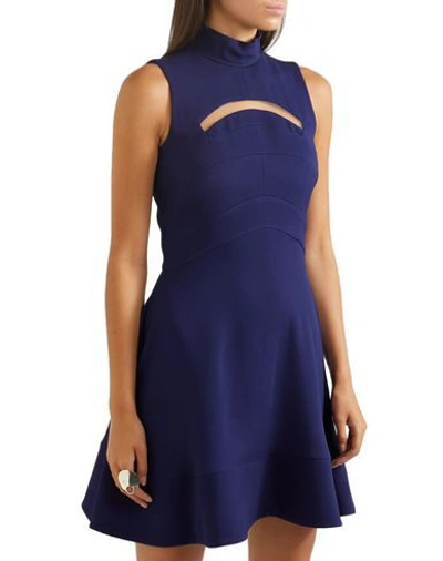 Shop Antonio Berardi Short Dresses In Dark Purple