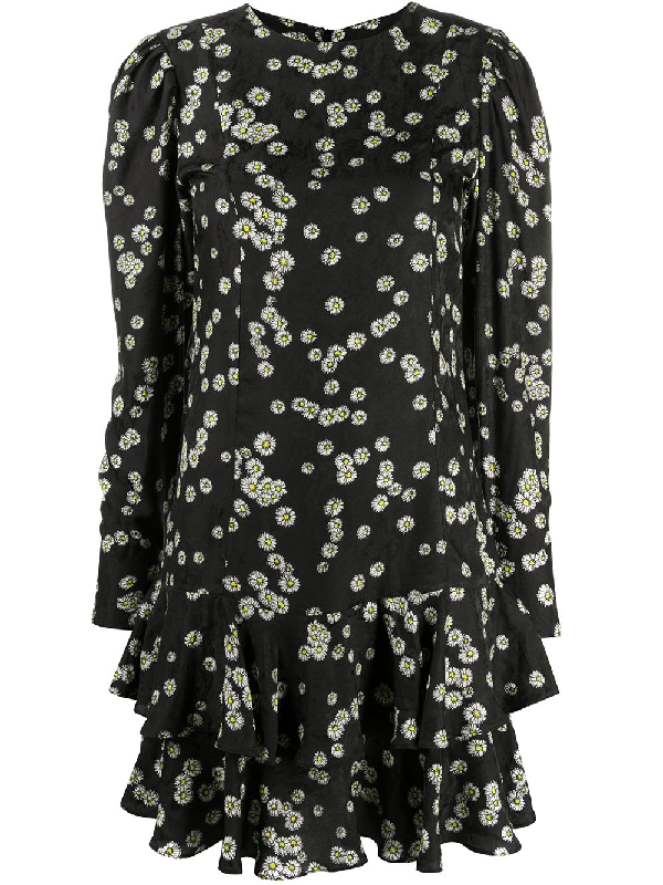 black daisy print dress