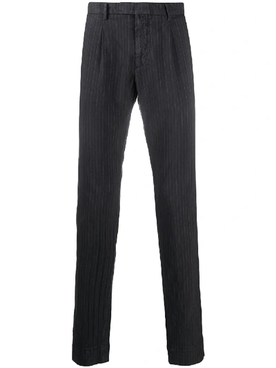Shop Briglia 1949 Pinstripe Straight-leg Trousers In Grey