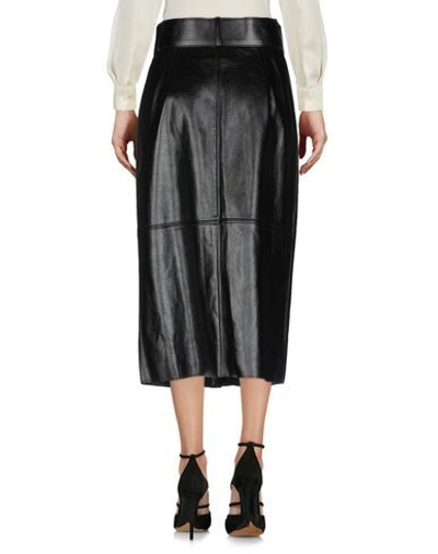 Msgm Midi Skirts In Black