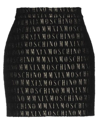 Shop Moschino Mini Skirts In Black