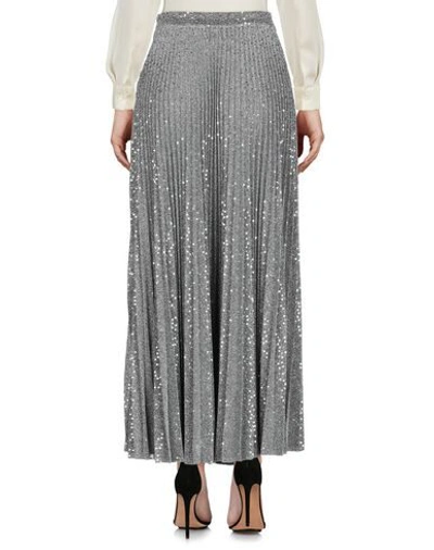 Shop Dondup Long Skirts In Silver