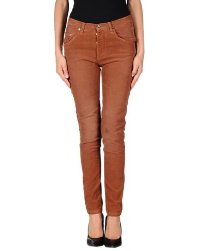 Shop Paolo Pecora Pants In Brown