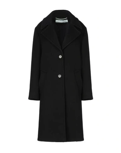Shop Off-white Coat In Black