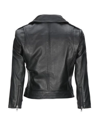 Muubaa Admiral Quilted Leather Biker Jacket In Black