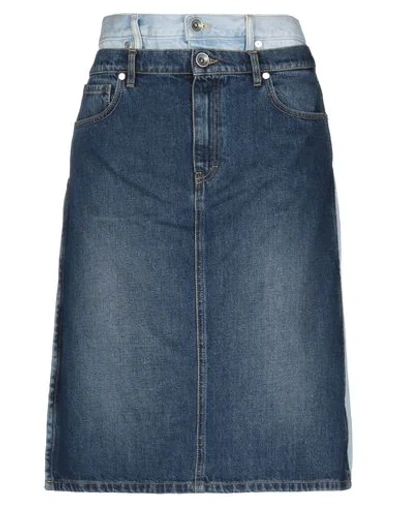 Shop Maison Margiela Denim Skirts In Blue