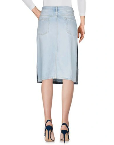 Shop Maison Margiela Denim Skirts In Blue