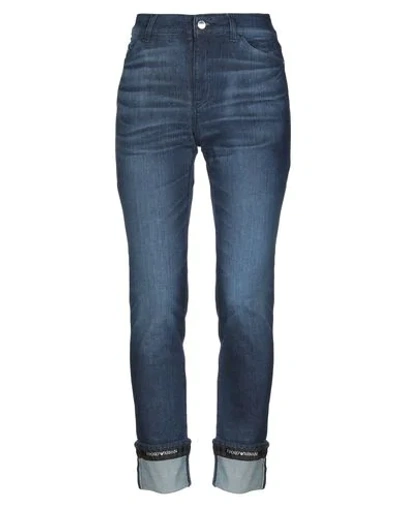 Shop Emporio Armani Woman Jeans Blue Size 29 Cotton, Elastane