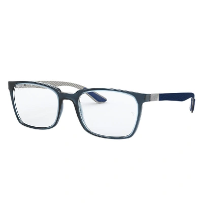 Ray Ban Rb8906 Eyeglasses Blue Frame Clear Lenses 52-20 In Blue