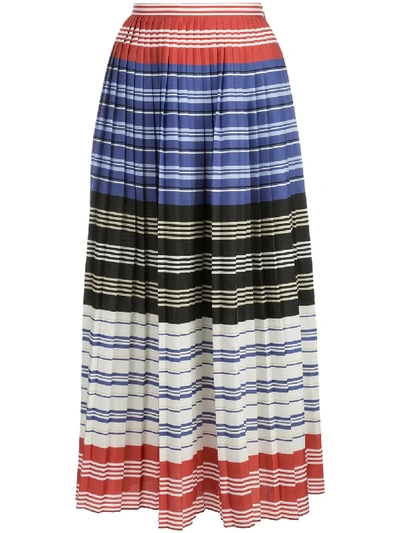 Shop Altuzarra Halyard Striped Skirt In Black