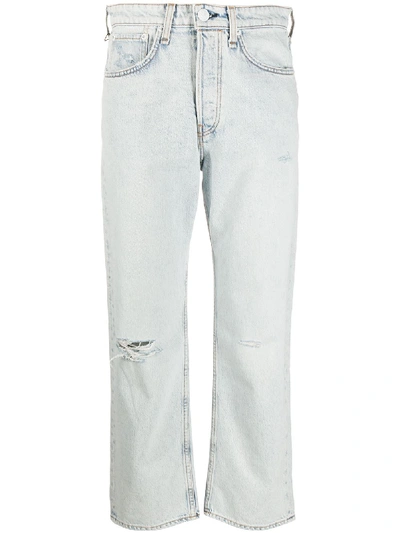 Shop Rag & Bone Maya Ripped Boyfriend Jeans In Blue