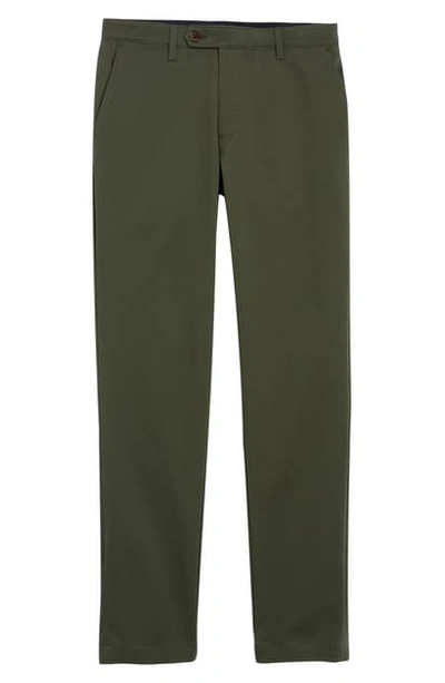 Shop Ted Baker Slim Fit Stretch Cotton Twill Chinos In Khaki