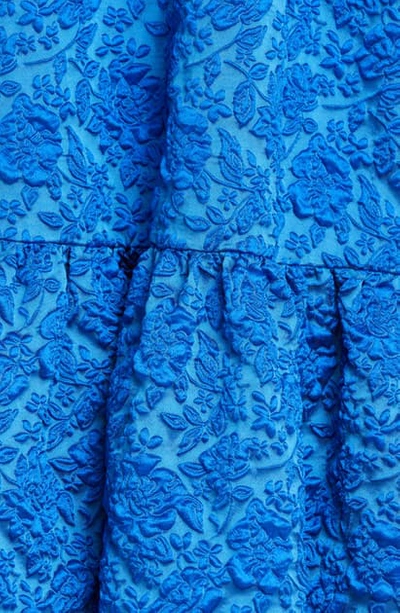 Shop Simone Rocha Cloque Midi Dress In Blue