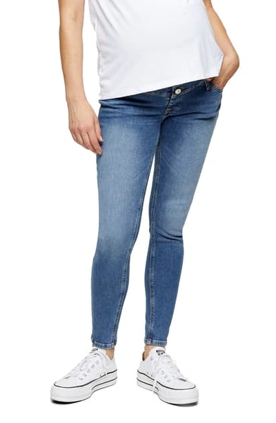 Shop Topshop Jamie Over The Bump Maternity Jeans In Mid Stone