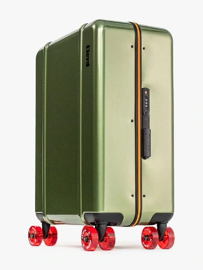 Floyd Vegas Green Check-in Suitcase In Green