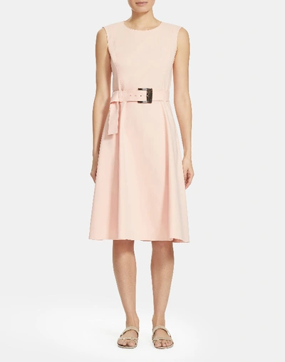 Shop Lafayette 148 Fundamental Bi-stretch Leslie Dress In Pink