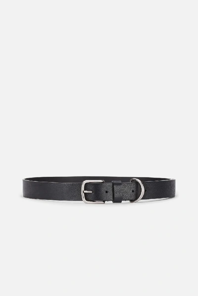 Shop Ami Alexandre Mattiussi Large Belt With D Ring In Black