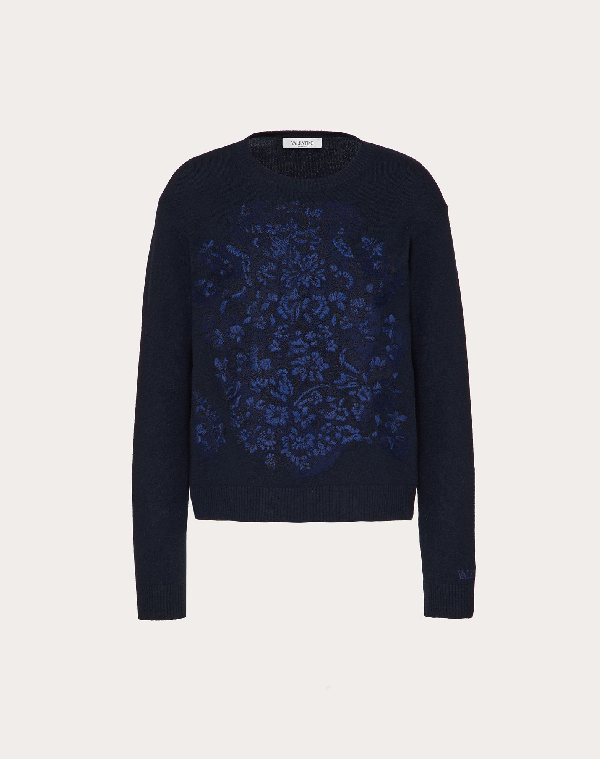 embroidered cashmere sweater