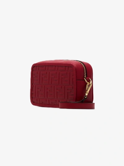 Shop Fendi Leather Crossbody Bag In Red