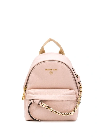 Shop Michael Michael Kors Branded Backpack In Pink