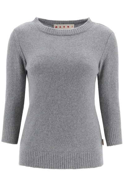 Shop Marni Cashmere Sweater In Grey