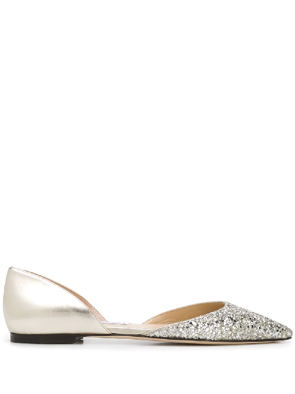 glitter ballerina shoes