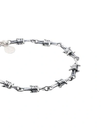 Shop Nove25 Smooth Barbed Wire Bracelet Silver Size 7.9 925/1000 Silver