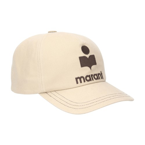 Isabel Marant Logo-embroidered Cotton-canvas Baseball Cap In 50db Brown ...