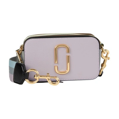 Shop Marc Jacobs The Snapshot Crossbody Bag In Dusty Lilac Multi