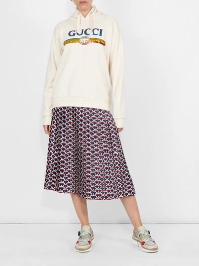 Shop Valentino Scale Twill Skirt