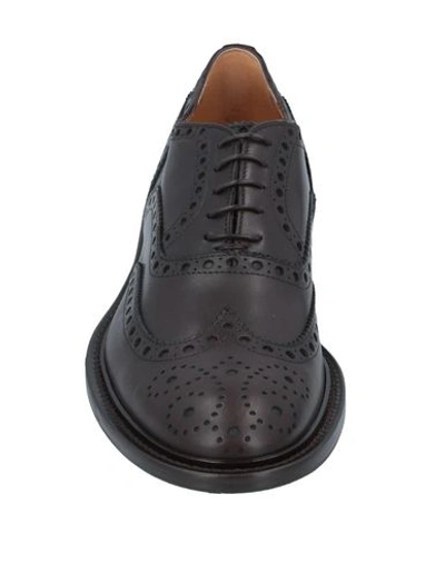 Shop Sutor Mantellassi Lace-up Shoes In Dark Brown