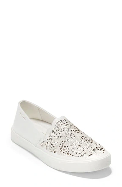 Shop Cole Haan Grandpro Spectator 2.0 Slip-on In Optic White Leather