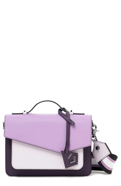 Shop Botkier Cobble Hill Colorblock Leather Crossbody Bag In Purple Combo