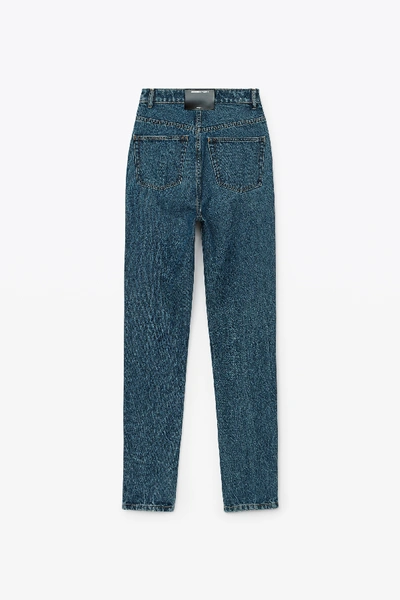 Shop Alexander Wang High Waist Slim Jean In Vintage Dark Indigo