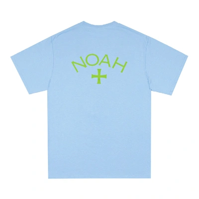 Pre-owned Noah  Summer Core Logo T-shirt Light Blue