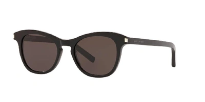 Shop Saint Laurent Unisex Sunglass Sl356 In Black