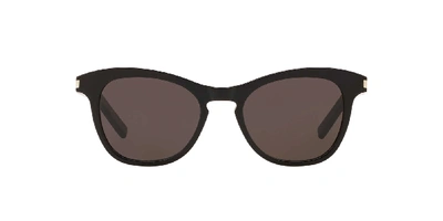 Shop Saint Laurent Unisex Sunglass Sl356 In Black