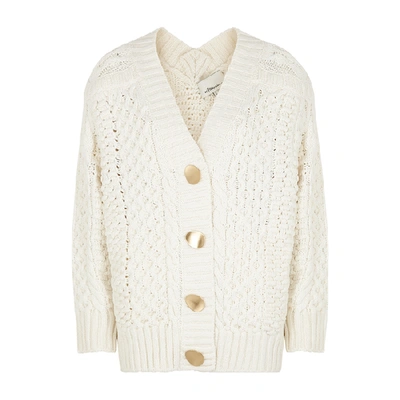 Shop 3.1 Phillip Lim / フィリップ リム Ivory Cable-knit Wool-blend Cardigan In White