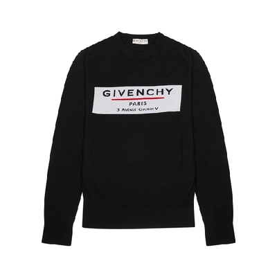 Givenchy Label Motif Jumper In Black