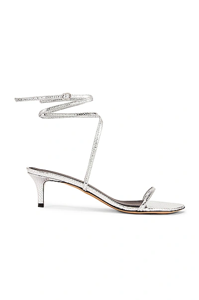 Shop Isabel Marant Aridee Sandal In Silver