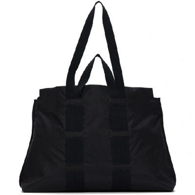 Logo Plaque Tote Bag In Black