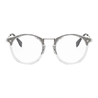 Shop Fendi Transparent Round Glasses In 0v81 Dkrut