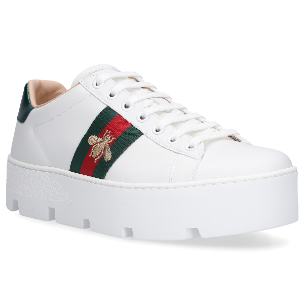women's ace embroidered platform sneaker
