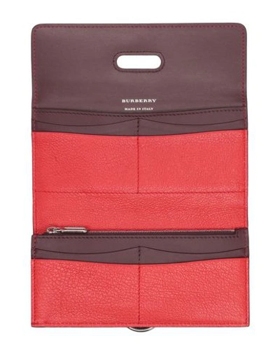 Shop Burberry Wallet In Red