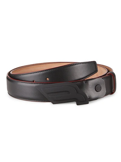 Shop Bally Carby Leather Belt In Black