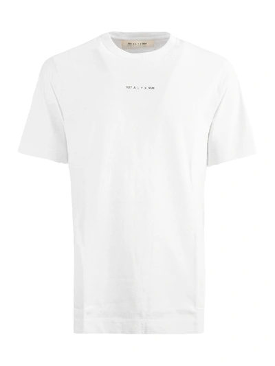 Shop Alyx White Cotton T-shirt In Bianco