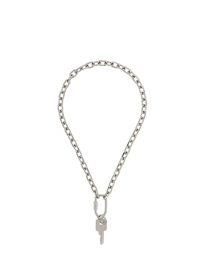 Shop Off-white Silver-tone Key Chain Necklace