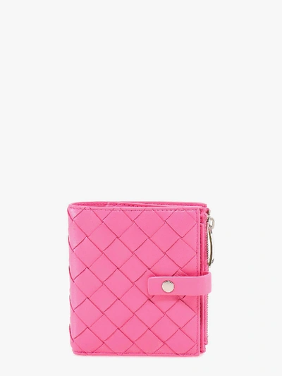 Shop Bottega Veneta Wallet In Pink
